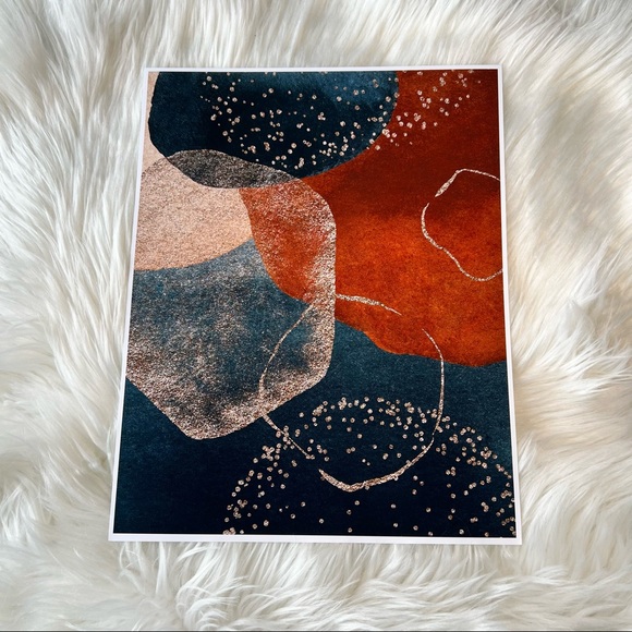 Modern Abstract Shape Wall Art Poster Print UNFRAMED. - Picture 13 of 14